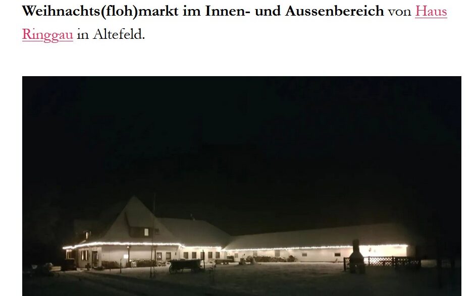 Weihnachtsmarkt Altefeld 10.Dezember 2023